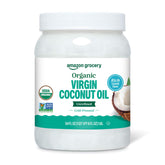 Amazon Grocery Organic Virgin Coconut Oil bottle ready for cooking