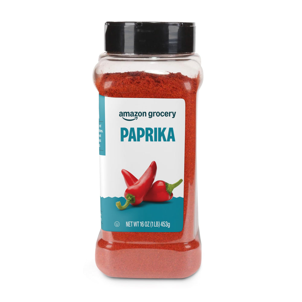 Amazon Grocery Paprika 16oz bottle front view for bold grilling and color