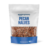Amazon Grocery Pecan Halves 16 oz package ready for your pantry or recipe prep.