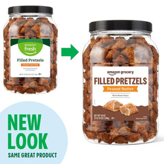 Amazon Grocery wheat and peanuts ingredients note, suitable for sharing at gatherings.