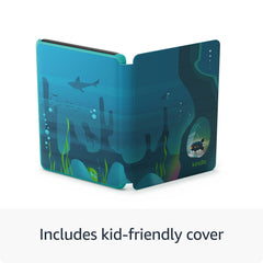 Amazon Kindle Kids Ocean Explorer display close-up highlighting easy reading clarity.