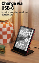 Amazon Kindle Paperwhite Signature Edition glare-free screen for crisp text outdoors or indoors
