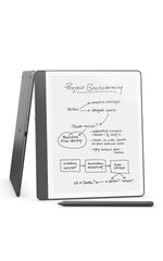 Amazon Kindle Scribe device front view with a large paper-like display for reading and writing