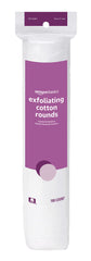 Dual-sided cotton rounds with raised texture for gentle exfoliation on Amazon Basics