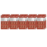 Amazon Basics 312 battery in packaging with brown tab for easy access
