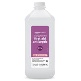 Amazon Basics Isopropyl Alcohol 91% bottle ready for quick antiseptic use on minor cuts