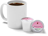 AmazonFresh Donut Cafe 80-count K-Cups packaging highlights convenient single-serve mornings.