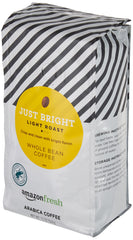 Amazon Fresh Just Bright 100% Arabica beans deliver a clean, bright cup
