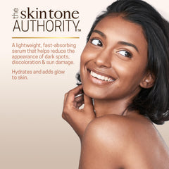 Ambi Even & Clear serum dropper close-up for precise daily application.