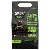 Amdro ants-spiders granules in shaker bag ready for lawn and garden pest control.