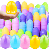 AMENON 100 pastel fillable Easter eggs ready for stuffing and gifting
