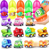 AMENON jumbo Easter egg with ambulance pull-back car for imaginative play