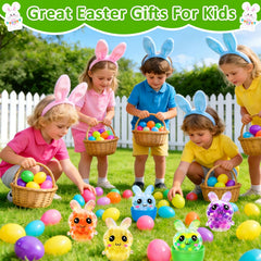 AMENON bunny stress balls in 12 colors for squeezable fun