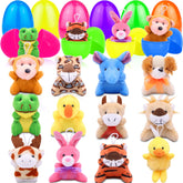 AMENON Easter egg with rabbit plush toy, ideal party favor for kids