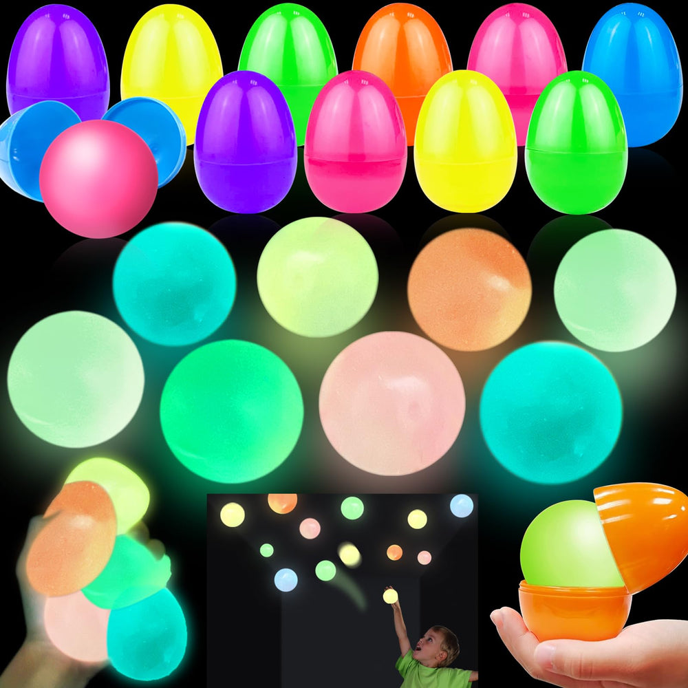 AMENON glow sticky ceiling ball pink for Easter hunts and sensory play
