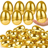 AMENON golden Easter egg 36-pack shines under lights, perfect for Easter hunts