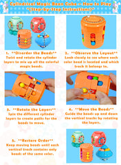 AMENON rotating bead puzzle inside each egg boosts problem-solving during play.
