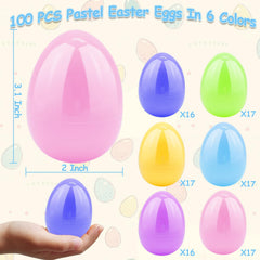 AMENON six-color pastel Easter eggs for exciting egg hunts