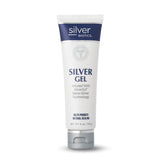American Biotech Labs SilverBiotics gel bottle pour shows cooling, soothing skin relief