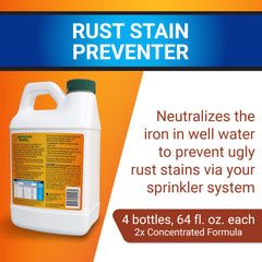 Rid-O-Rust dosage chart guides rust prevention for well water.