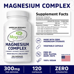 American Research Supplements Magnesium L-Threonate label highlights four forms including Magtein.