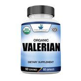 American Standard Organic Valerian bottle front with certified organic formulation.