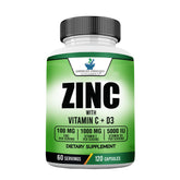 American Standard Zinc 100mg bottle front for easy daily intake.