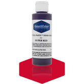 Americolor Soft Gel Paste Super Red bottle for vibrant, consistent color application.