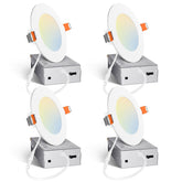 Amico 4in downlight with junction box for fast, clean installation.