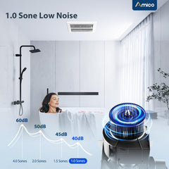 Amico installation brackets simplify secure ceiling mounting.