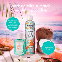 Amika Miami Nectar Perk Up dry shampoo closeup reveals invisible finish.