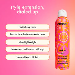 Amika Perk Up Plus extended-between-washes spray helps control oil.