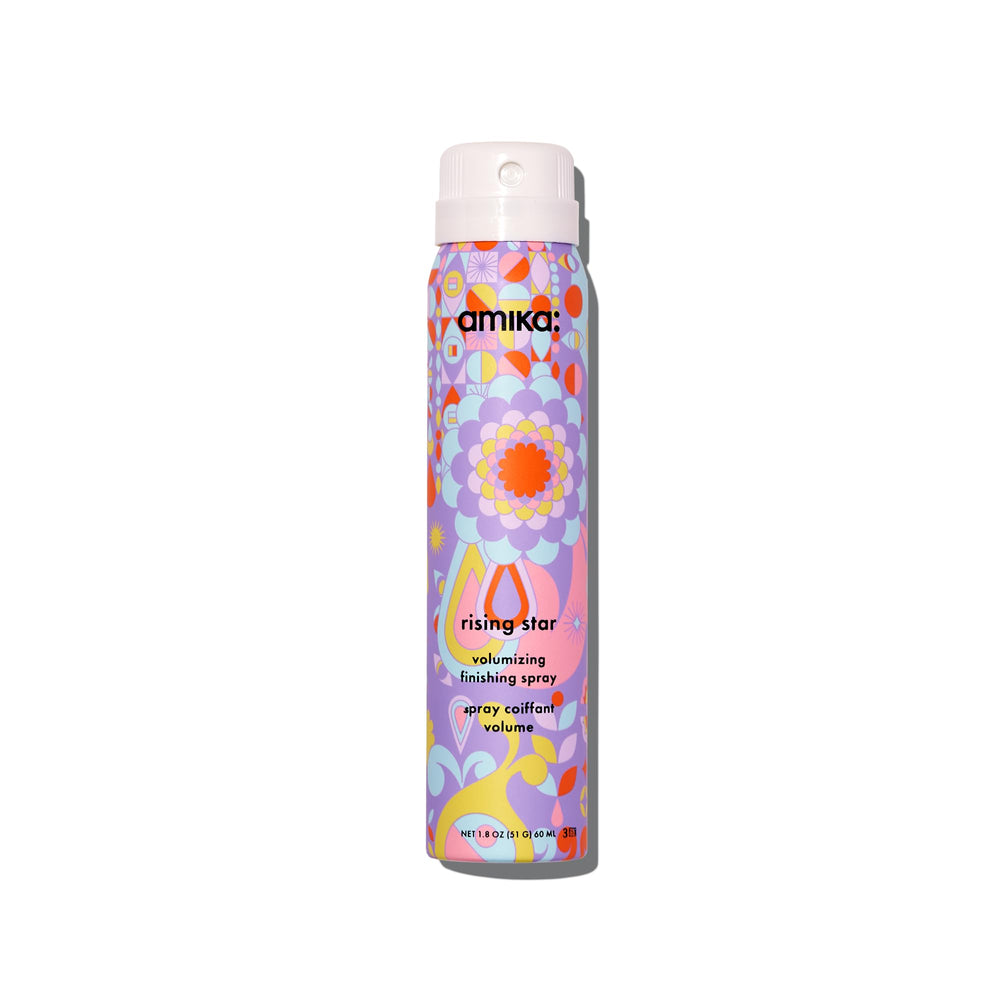 amika Rising Star bottle with pump for quick, precise application.