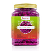 Amilutuo freeze-dried dragon fruit in jar close-up, preserving flavor for snacking.
