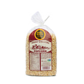 Amish Country Popcorn baby white kernels close-up for tender, easy-to-pop popcorn.