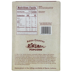 Amish Country Popcorn microwave ready bag highlighting convenience for home use