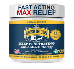 Amish Origins Pain Relief Ointment 3.5 oz eases joints and muscles.