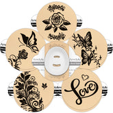 Amolyfe Dexcom G7 tattoo overpatch rose design blends with skin for discreet wear