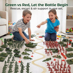 AMOR PRESENT army tanks and trucks for fast-paced playtime