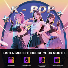 Amos Music Lollipop in mouth with switch ready to play