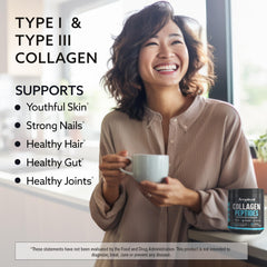 Amplicell collagen powder in coffee for a neutral flavor boost.