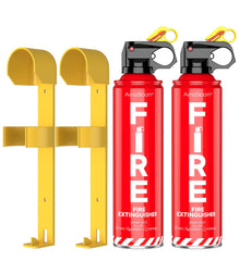 AmzBoom fire extinguisher kit front view showing compact home-ready design