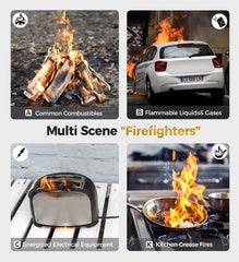 AmzBoom compact extinguisher fits kitchens and cars for safety.