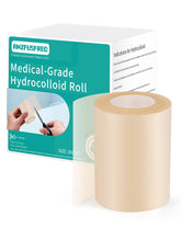 Amzfusfred hydrocolloid roll close-up highlighting 2in width for versatile wound care.