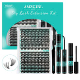 AMZGIRL LASH clusters kit with mixed lengths for customizable lash looks