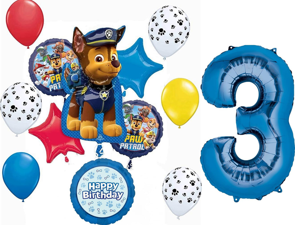 Anagram Chase 31-inch foil balloon for a chase-themed birthday centerpiece.