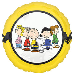 Anagram Peanuts Round 17in foil balloon pair for tables and photos.