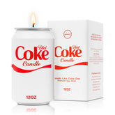 Anakz Diet Candle soda scent creates nostalgic, fizzy ambiance.