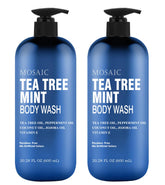 AnatoliaDaphne Tea Tree Mint Body Wash bottle for refreshing cleanse on sensitive skin.
