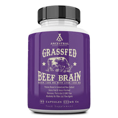 Ancestral Supplements beef brain bottle pour for daily brain support.